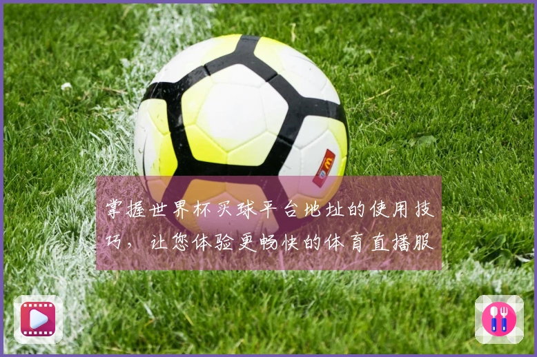 掌握世界杯买球平台地址的使用技巧，让您体验更畅快的体育直播服务
